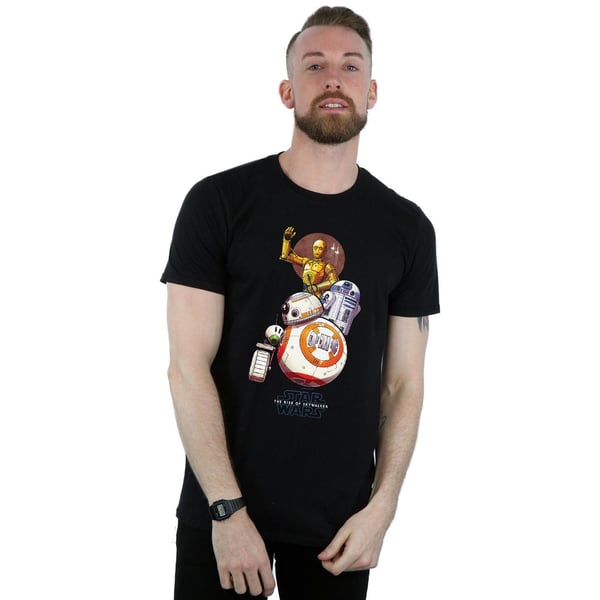 Star Wars: The Rise of Skywalker Herr Star Wars The Rise Of Skywalker Droids Illustration T-Shirt