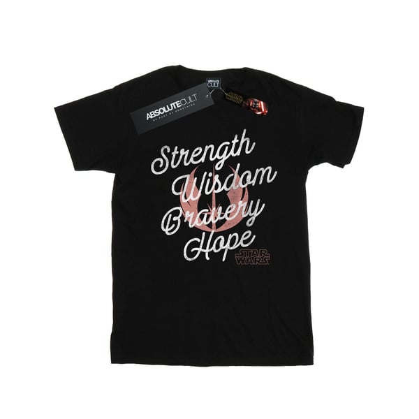 Star Wars: The Rise of Skywalker Mens Star Wars The Rise Of Skywalker Strength Wisdom Bravery Hope T-Shirt