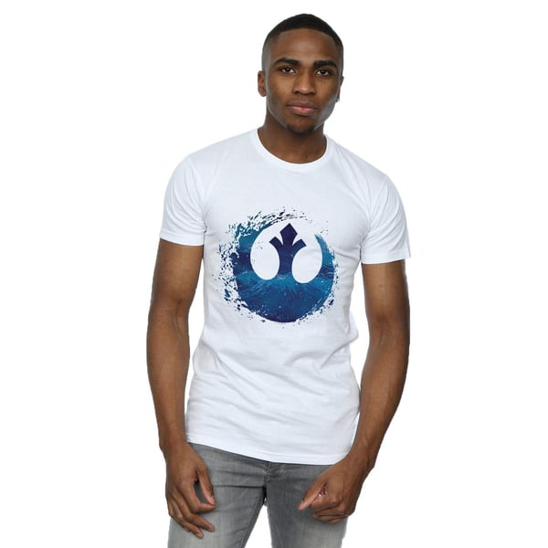 Star Wars: The Rise of Skywalker Mens Star Wars The Rise Of Skywalker Resistance Symbol Wave T-Shirt