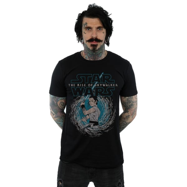 Star Wars Mens The Rise Of Skywalker Rey Whirl T-Shirt