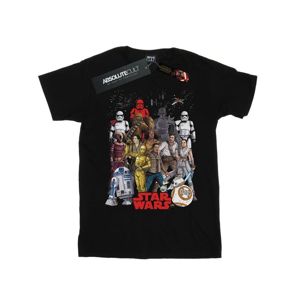 Star Wars Mens The Rise Of Skywalker Character Collage T-Shirt