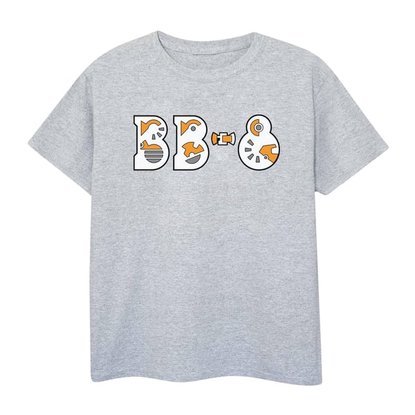 Star Wars Mens The Rise Of Skywalker BB-8 Text Logo T-Shirt