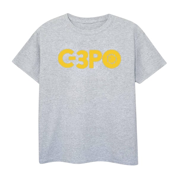 Star Wars Mens The Rise Of Skywalker C-3PO Text Logo T-Shirt