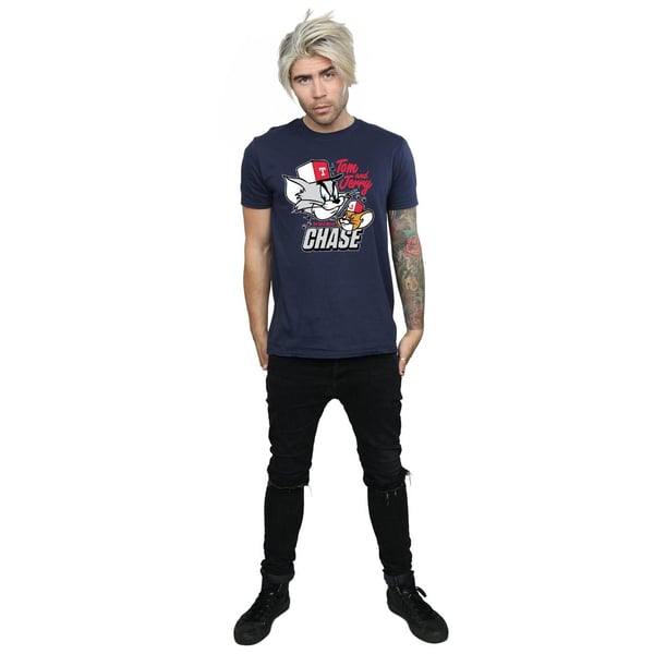 Tom And Jerry Mens Cat & Mouse Chase T-Shirt
