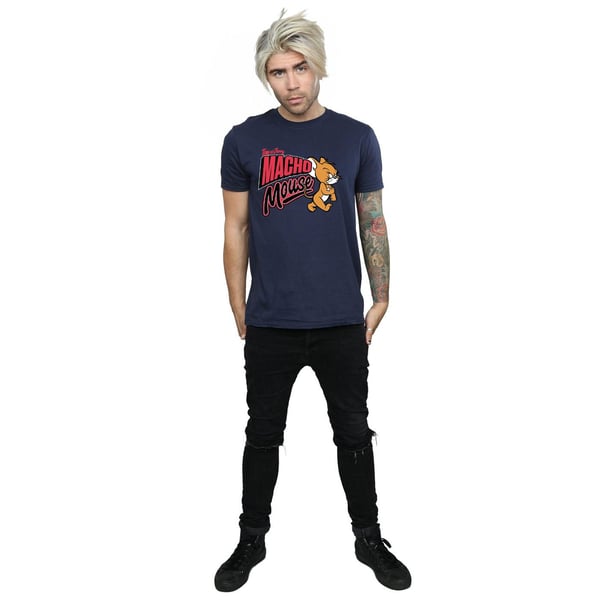 Tom And Jerry Mens Macho Mouse T-Shirt
