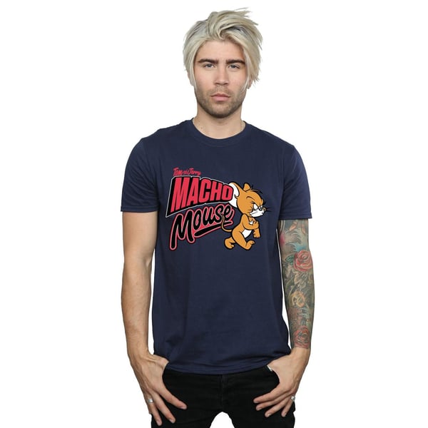 Tom And Jerry Mens Macho Mouse T-Shirt