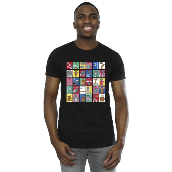 Tom And Jerry Mens Grid Squares T-Shirt