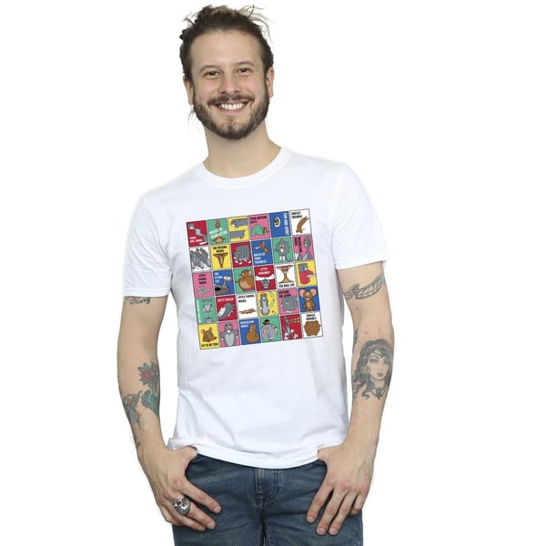 Tom And Jerry Mens Grid Squares T-Shirt