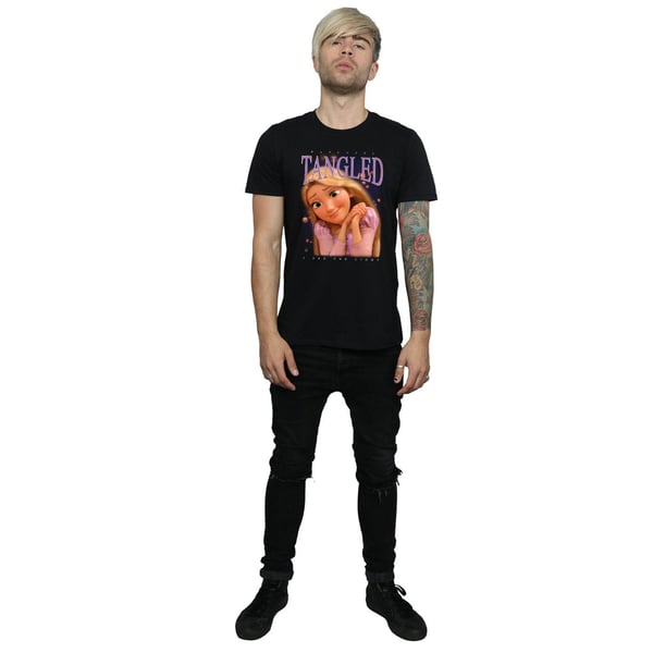 Disney Mens Tangled Rapunzel Montage T-Shirt