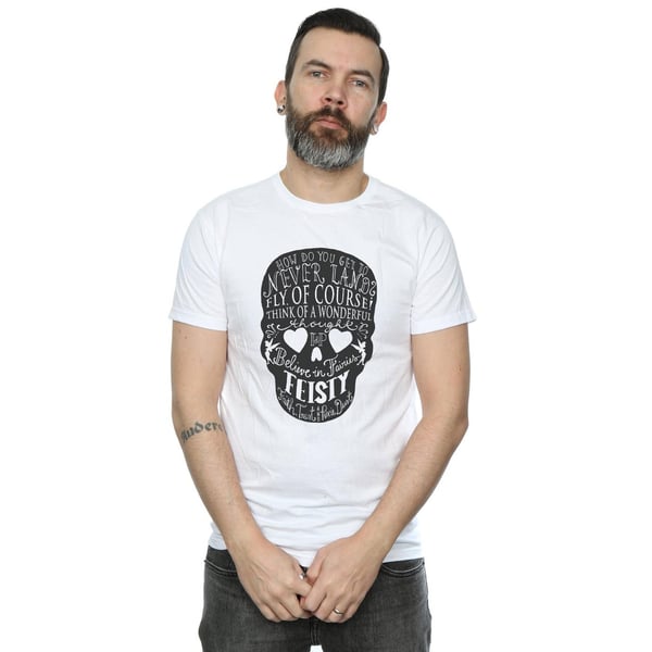 Disney Mens Tinker Bell Skull T-Shirt