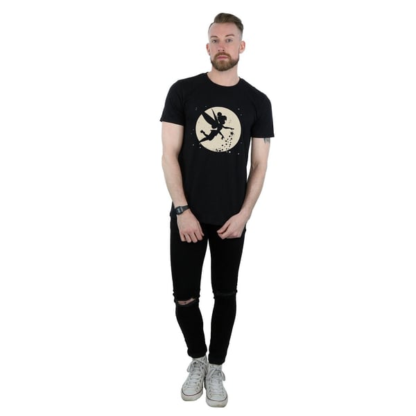 Disney Mens Tinkerbell Moon Cropped T-Shirt