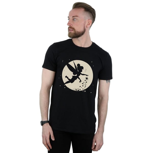 Disney Mens Tinkerbell Moon Cropped T-Shirt