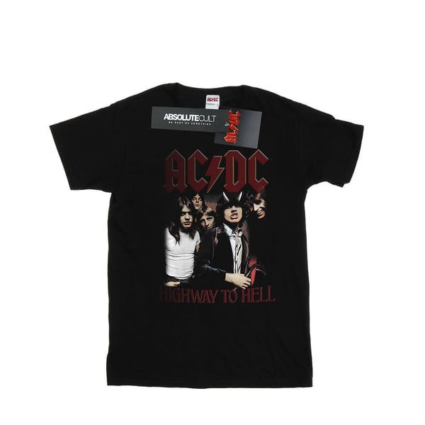 AC/DC Naisten Highway To Hell puuvillainen Boyfriend T-paita