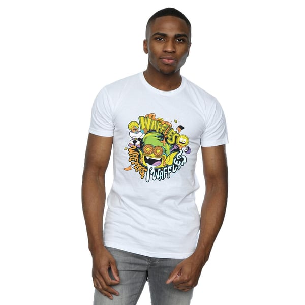 DC Comics Mens Teen Titans Go Waffle Mania T-Shirt