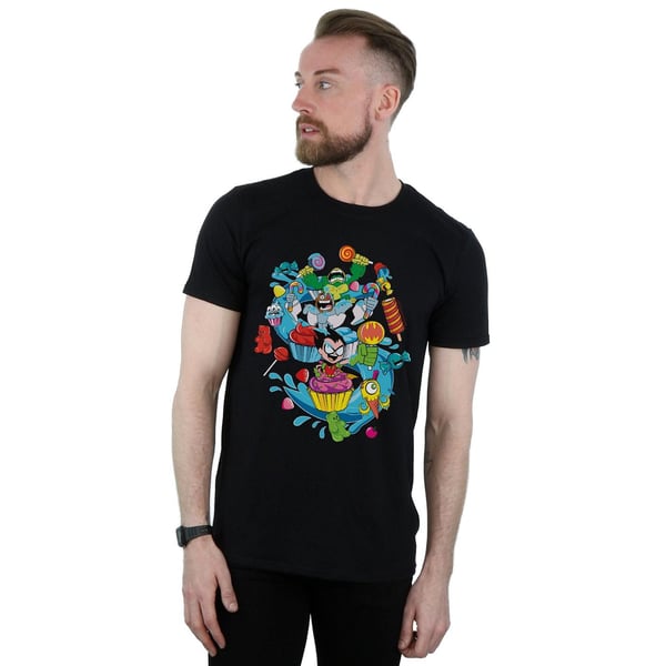 DC Comics Mens Teen Titans Go Candy Mania T-Shirt
