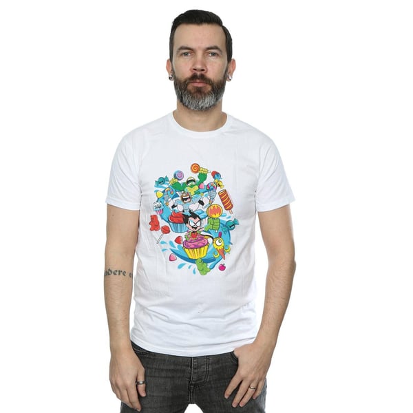 DC Comics Mens Teen Titans Go Candy Mania T-Shirt