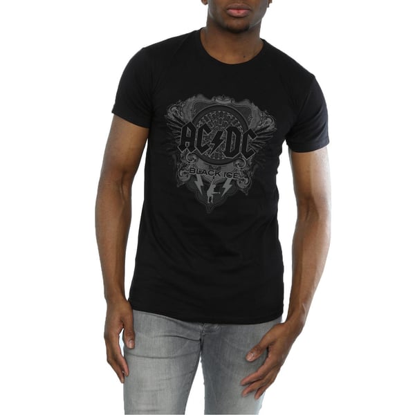 AC/DC Mens Black Ice Cotton T-Shirt