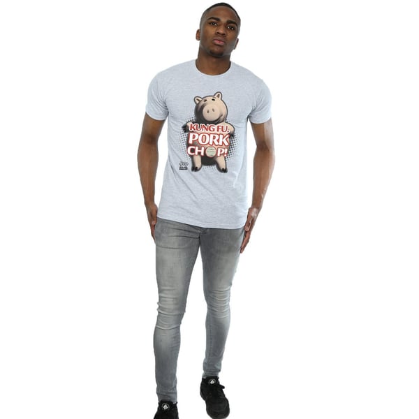 Disney Mens Toy Story Kung Fu Pork Chop T-Shirt