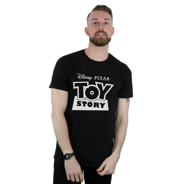 Disney Mens Toy Story Logo Outline T-Shirt