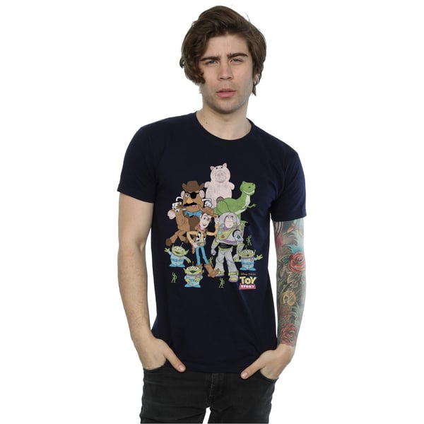 Disney Mens Toy Story Group T-Shirt
