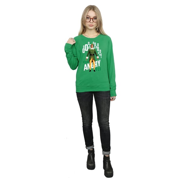Elf Womens/Ladies Angry Elf Sweatshirt