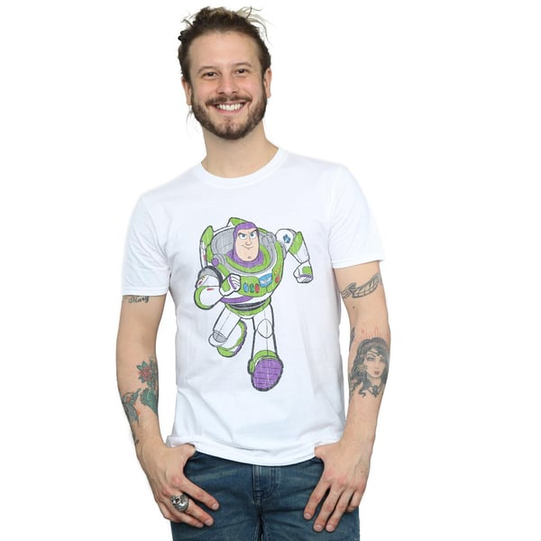 Disney Mens Toy Story 4 Classic Buzz Lightyear T-Shirt