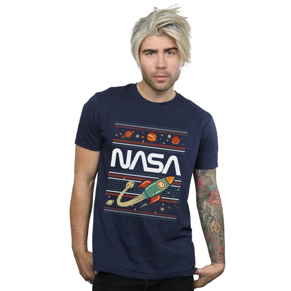 NASA Miesten Fair Isle T-paita