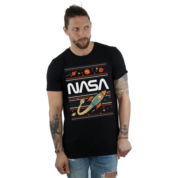 NASA Miesten Fair Isle T-paita