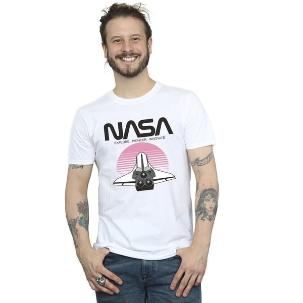 NASA Mens Space Shuttle Sunset T-Shirt