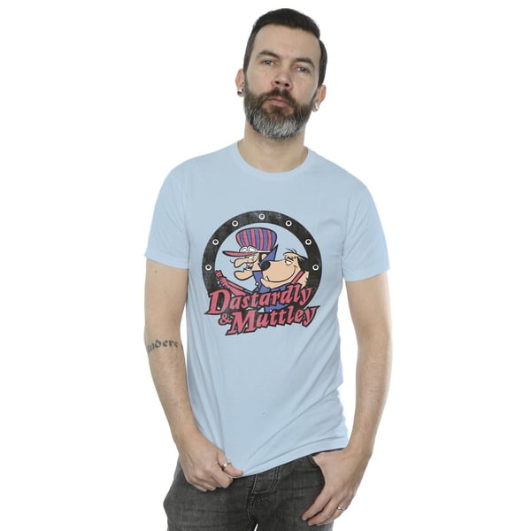 Wacky Races Mens Dastardly And Mutley Circle T-Shirt