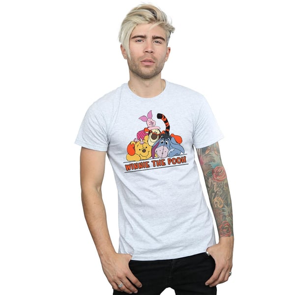 Disney Mens Winnie The Pooh Group T-Shirt