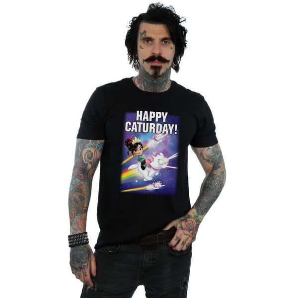 Disney Mens Wreck It Ralph Happy Caturday T-Shirt