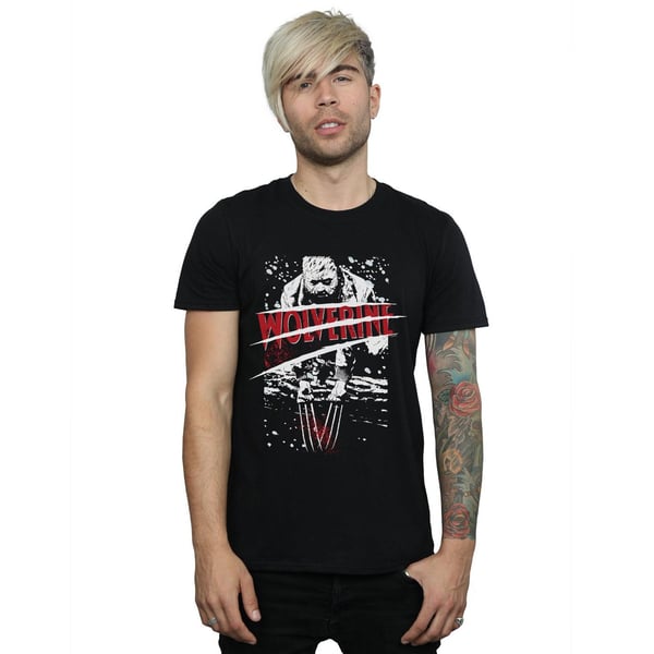 Marvel Herr X-Men Split Red Wolverine T-Shirt