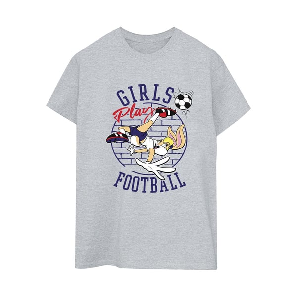 Looney Tunes Womens/Ladies Lola Bunny Girls Play Football Cotton Boyfriend T-Shirt Looney Tunes Womens/Ladies Lola Bunny Girls Play Football Cotton Boyfriend T-Shirt