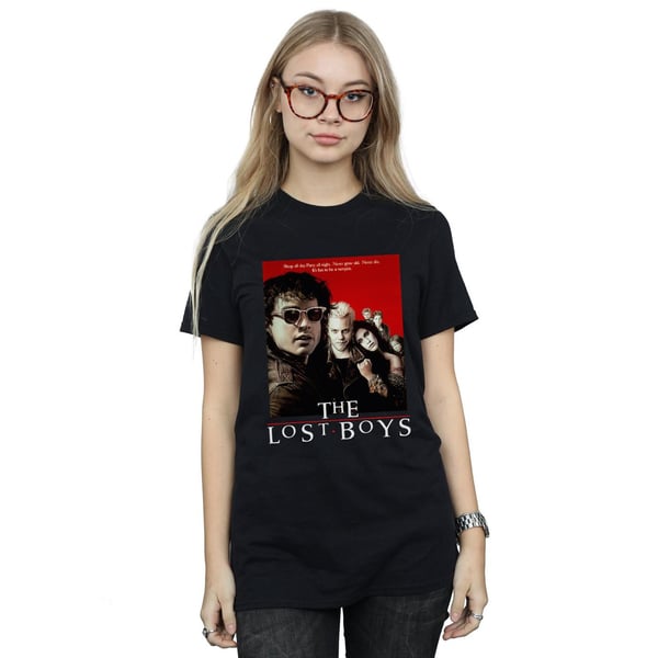 The Lost Boys Womens/Ladies Red Poster Cotton Boyfriend T-Shirt