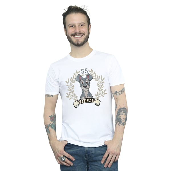 Disney Mens Lady And The Tramp Tramp Since 55 T-Shirt