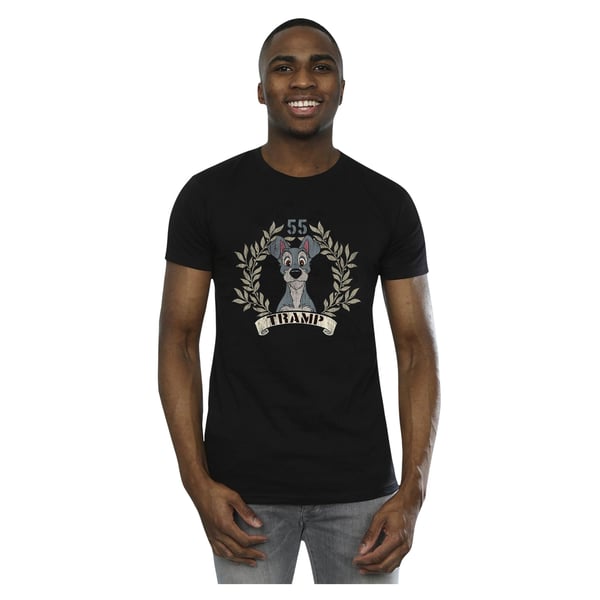 Disney Mens Lady And The Tramp Tramp Since 55 T-Shirt
