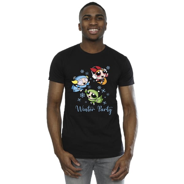 The Powerpuff Girls Mens Girls Winter Party T-Shirt