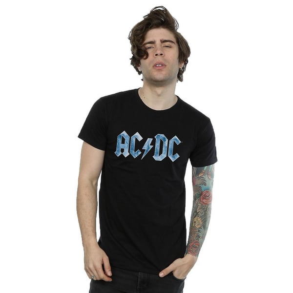 AC/DC Mens Ice Logo Cotton T-Shirt