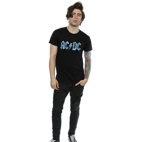 AC/DC Mens Ice Logo Cotton T-Shirt