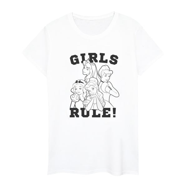 Disney Womens/Ladies Princesses Girls Rule Cotton T-Shirt