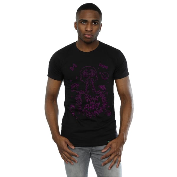 Rick And Morty Mens Space Puke T-Shirt