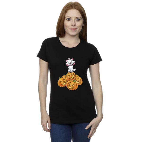 The Aristocats Womens/Ladies Marie Pumpkin Cotton Halloween T-Shirt