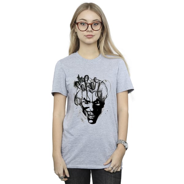 Batman Womens/Ladies The Joker Sketch Boyfriend T-Shirt