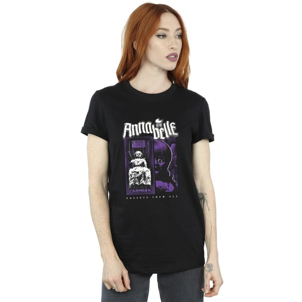 Annabelle Womens/Ladies Doll Poster Cotton Boyfriend T-Shirt
