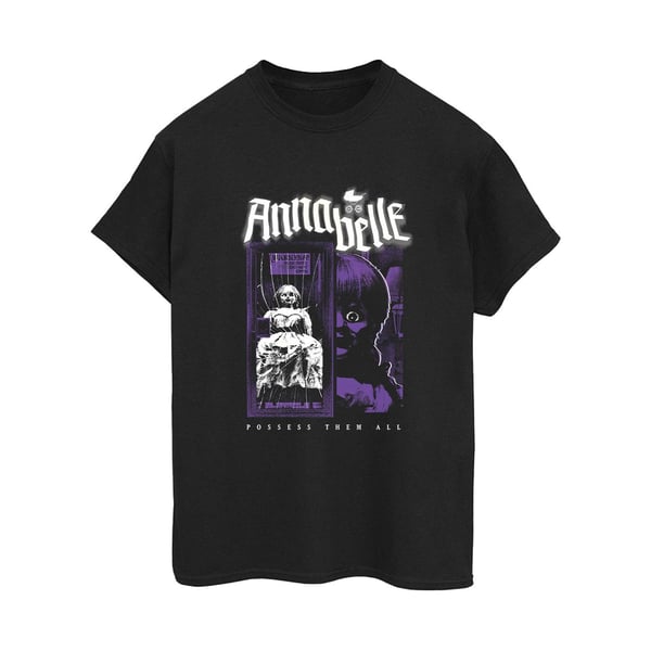 Annabelle Womens/Ladies Doll Poster Cotton Boyfriend T-Shirt