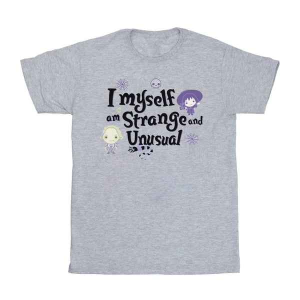 Beetlejuice Womens/Ladies I Myself Am Strange And Unusual Cotton Boyfriend T-Shirt