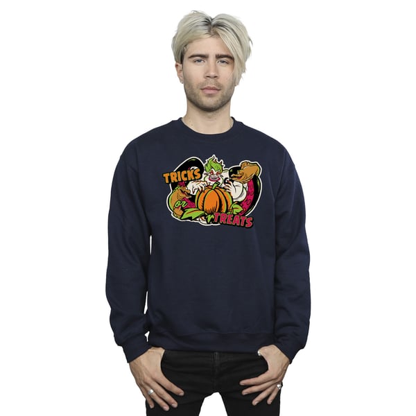 Disney Mens Trick Or Treat Ursula Villains Sweatshirt
