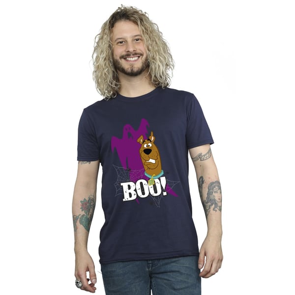 Scooby Doo Mens Boo Ghost Cotton T-Shirt