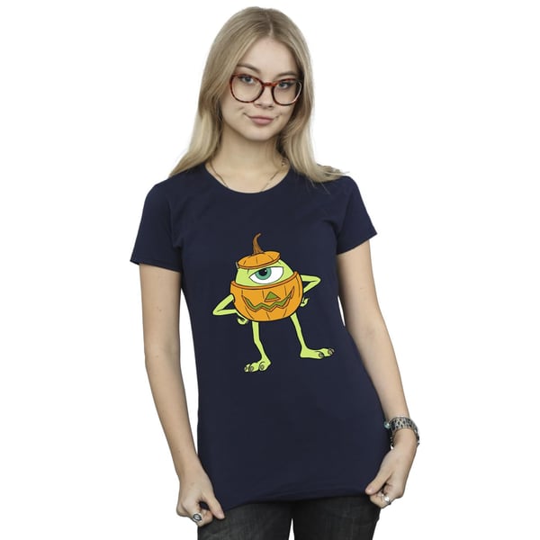 Monsters Inc Womens/Ladies Mike Pumpkin Cotton Halloween T-Shirt